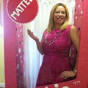 Alex Marie Royal Pink Dress.      (Barbie box not for sale)